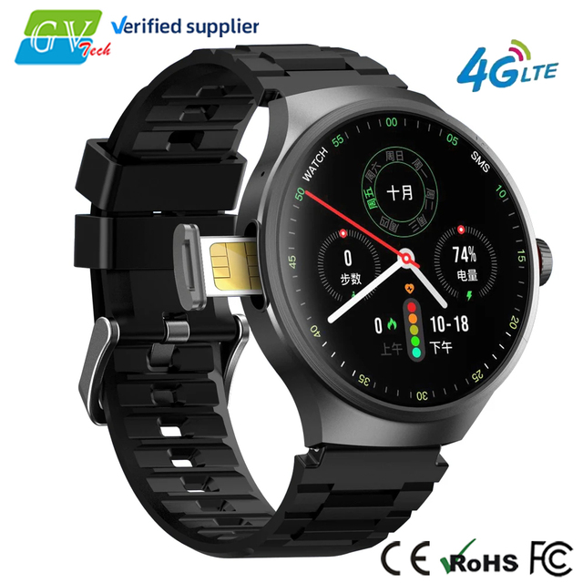 Best Smart Watch for Men GPS SIM Card 4G Android 32G Storage 200W HD Camera AMOLED IP67 Wireless Call Outdoor Sports Smartwatch
