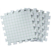 Tapis de blocage extra épais pour le tricot avec des grilles Tapis de blocage avec des grilles et des cercles radiaux pour les courbes