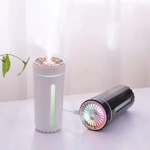 Humidificateur ultrasonique rechargeable 300 ml, diffuseur d'arômes pour la maison, purificateur d'air pour voiture, brumisateur avec lumière LED colorée - Product Image 2