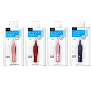 Baby Cleaning Tweezers Led Luminous <b>Soft</b> Tip For Child Nose Care - Product Image 5