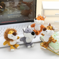Porte-clés en peluche de la série Animaux Sauvages Mignons, Peluches Super Douces Lion et Renard, Vente Directe Usine, Décoration de Bureau et Maison, Jouets en Peluche