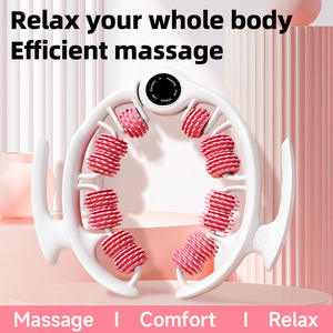 Masajeador de piernas con rodillo <span class=keywords><strong>Circular</strong></span> con abrazadera, equipo de cuidado de la salud del hogar para el cuerpo, masajeador de artefactos meridianos de la columna Cervical - Product Image 6