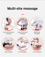 Masajeador Corporal con Doble Cabezal Calefactor, Martillo de Masaje para Espalda, Herramientas de Masaje Portátiles, Martillo de Masaje Manual Vibratorio Profesional