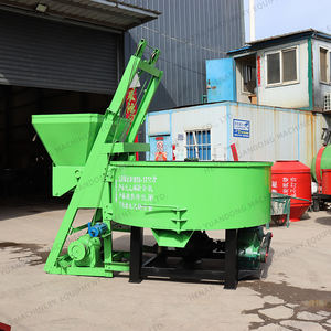 Concrete Cement Pan Mixer With Diesel Engine Flat Mouth Mixer for <strong>Block</strong> and Brick <strong>Making</strong> Factory - Product Image 1