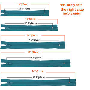 Dawei卸売ソーイングアクセサリー #3色高品質ナイロンジッパー衣服アクセサリー仕立てアクセサリージッパーロール - Product Image 3