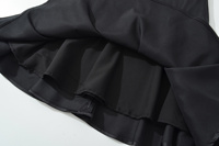Robe Courte Femme SHENZHU Nouvelle Collection Automne 2026 Tendance Simple et Polyvalente avec Empiècements en Dentelle