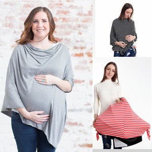 플러스 사이즈 레이온 스판덱스 아기 자동차 캐노피 다중 사용 간호 스카프 모유 수유 보호대 간호 부드러운 통기성 커버 - Product Image 5