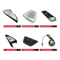 Cover Trim Speaker LED RGB untuk BMW X5 G05, Lampu Ambient, Cover Grill Speaker Pintu