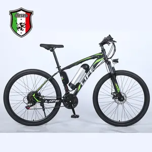 Batería de litio para bicicleta de montaña, marco de hierro de 27,5 pulgadas-21 velocidades, material de imitación de carbono, 36V, 250W, configuración