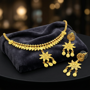 Collares de Moda al por Mayor Chapados en Oro de 14K, 18K, 24K, Conjunto de Joyería Tradicional, Collares de Latón Rellenos de Oro Micronizado - Product Image 1