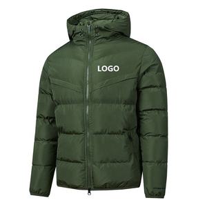 Chaqueta Acolchada para Hombre, Talla Grande, con Bloques de Color, Chaqueta de Invierno con Capucha, Chaqueta Cálida para Exteriores, Chaqueta Acolchada de Algodón con Logotipo Personalizado - Product Image 4