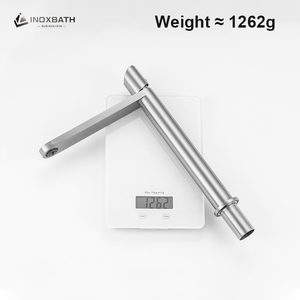 <span class=keywords><strong>Robinet</strong></span> de lavabo sanitaire, mélangeur chaud et froid, montage sur plan, acier inoxydable 304 brossé, <span class=keywords><strong>robinet</strong></span> de salle de bain - Product Image 5