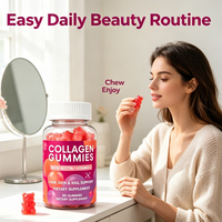 Collageen Gummies met Aangepaste Fruit Smaken, Revitaliserend en Verfraaiend voor de Huid, Veganistisch, Vitamineverrijkend, Immuniteitversterkend