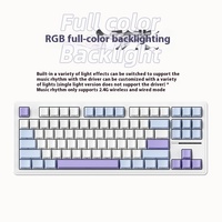 XINMENG M87PRO V2 Keyboard game mekanis, papan ketik Game 3 mode berkabel 2.4g nirkabel M87 Pro V2 struktur Gasket bisa ditukar panas Hadiah