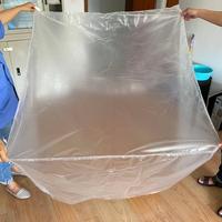 Sac de couverture de palette d'impression étanche en Pe personnalisé en gros d'usine feuille supérieure de palette en plastique couverture de palette