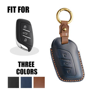 Funda de cuero para llaves de coche, estilo vintage, compatible con Roewe i5, RX5MAX, RX3, MG HS, MG 5i6max, funda de cuero genuino. - Product Image 3