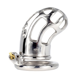 FRRK-86 Jaula de Castidad Masculina de 10 cm de Largo, Dispositivo de Castidad SM, Candado para Pene, Herramientas Sexuales, Jaula de Castidad con Candado - Product Image 1