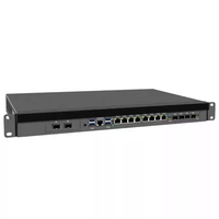 Serveur NAS Topton 1U pour montage en rack, Mini PC Pare-feu Intel Xeon E5-2699V4 2695V4 C612 X99, 4 ports 10G SFP, 8 ports 2.5G LAN, 2 NVMe, 2 SATA