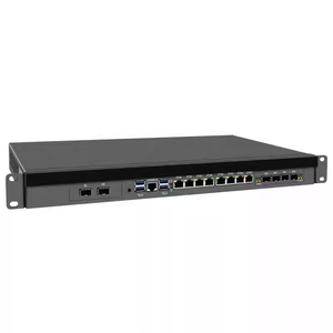 Topton 1U Rack Mount Firewall Mini <b>PC</b> Intel Xeon E5-2699V4 2695V4 C612 X99 4*/2*10G SFP 8*2.5G LAN 2*NVMe 2*SATA NAS Server Host - Product Image 2