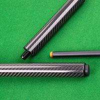 Profesional 2-Piece karbon Fiber Pool Cue T700 poros 3K karbon Butt 12.9mm Ujung disesuaikan berat ringan uni-loc sendi