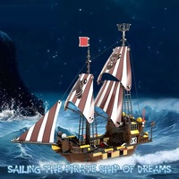 EPT Nouveau Design Navire Bloc de Construction Brique Enfants Construire Jouet Bateau Pirate pour la Décoration Intérieure