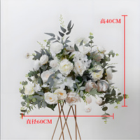 Boule de fleurs artificielles en soie pour célébrations, Noël et remise de diplômes - Faite à la main, longue durée