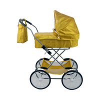 Poussette de bébé pliante de luxe semblant jouer roues classiques grand Wagon pour poupée landau enfants Wagon Buggy pousser chariot