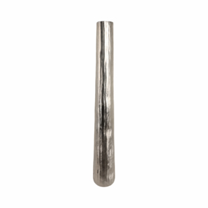 Vaso da terra in metallo alto con finitura martellata, decorazione d'arredo per soggiorno - Product Image 1
