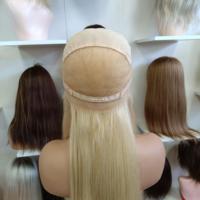 Perruque en cheveux humains 100% naturels, avec ligne de cheveux naturelle, entièrement nouée à la main, dentelle suisse HD transparente, sans colle, bonnet moyen, vente en gros usine
