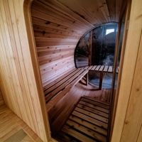 Sauna a Botte Tradizionale in Legno di Cedro/Hemlock Canadese per Esterni, Vendita al Dettaglio/Ingrosso
