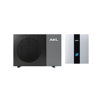 Pompe à chaleur air-eau EVI DC Inverter R290 6-22KW 75 ° Monobloc pour le marché allemand avec boîtier hydro mural intérieur ErP A++