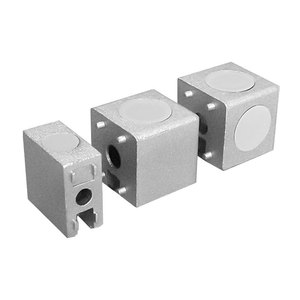 Connecteur d'angle droit en profilé aluminium 20 30 40 mm en aluminium moulé anodisé sablé pour l'assemblage de connecteurs - Product Image 1