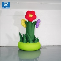 Pot de fleurs gonflable personnalisé de fleur gonflable debout pour des décorations d'événements