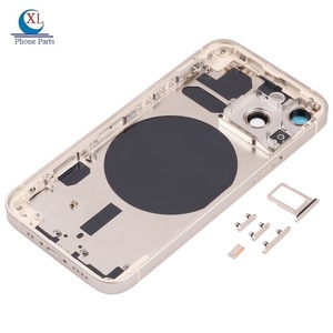 Corpo porta posteriore per iPhone 11 12 13 14 Pro Max 14Plus 13 12 Mini Xs Max Xr X 8 Plus coperchio <span class=keywords><strong>batteria</strong></span> in vetro parti dell'alloggiamento posteriore - Product Image 3