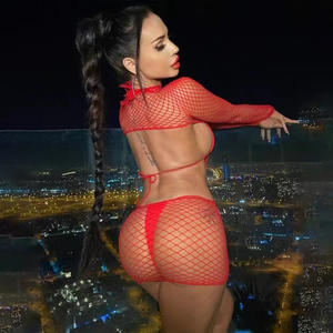 Пикантное мини-платье с длинным рукавом, пляжная одежда, нижнее белье, нижнее белье - Product Image 3