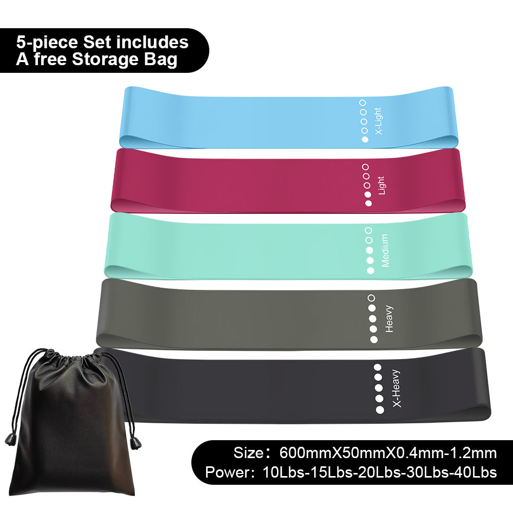 Juego de 5 Bandas de Resistencia Multicolor