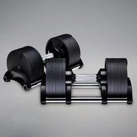 Haltères réglables pour la salle de sport à domicile, 4 kg-32 kg, fonte, acier inoxydable
