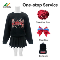 Sweat à capuche personnalisé avec strass, sweat confortable avec logo personnalisé, sweat pour studio de danse, sweat pour cheerleading