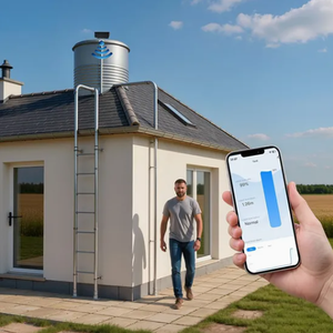 Nuevo Sensor Ultrasónico Inteligente TLC2502 para Tanques de Agua, con Función de Detección de Límite de Nivel, Monitoreo Remoto por WiFi TUYA para Hogar, Granja, Combustible, Aceite y Piscina - Product Image 1