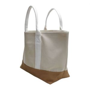 Custom Logo Large Weekend Women Fashion School <b>Handbag</b> Canvas Cotton Shopping Tote Bag - Product Image 5