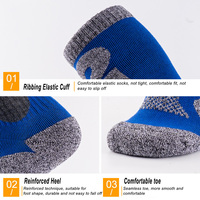 Vente en gros de chaussettes thermiques professionnelles unisexes Oem pour la randonnée en plein air, pieds épais et respirants, chaudes pour la chasse, le camping et le ski en laine mérinos