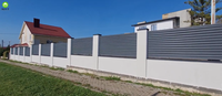 Clôture en Aluminium persienne clôture en Aluminium conception de clôture jardin en Aluminium balcon clôture d'intimité