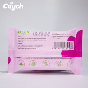 Private Label 99% Eau Pure Nettoyage Hygiène Féminine Biologique Lingettes Vaginales Intimes Pour Femme Lingettes Féminines - Product Image 2