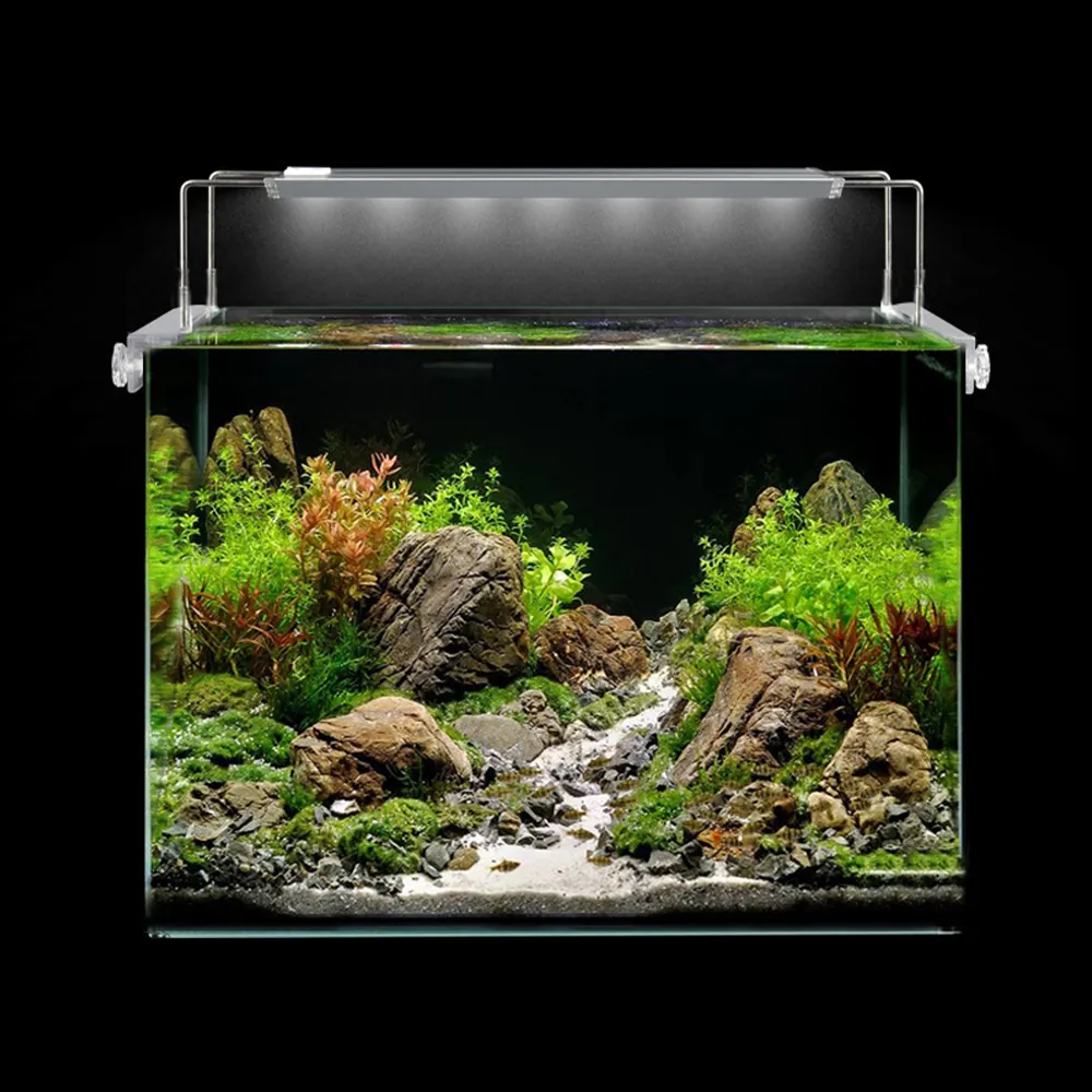 Balık tankı kelepçe ışık LED akvaryum aydınlatma sucul çim süs mikropeyzaj kültür yüksek penetrasyon spot