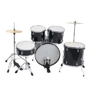 Tubo de soporte de 1,2mm de alto rendimiento, juego de cinco tambores negros para adultos con bombo grande doblado para una reproducción estable - Product Image 4