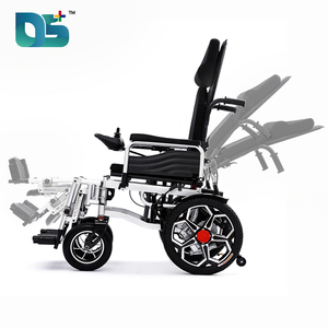 <span class=keywords><strong>Fauteuil</strong></span> <span class=keywords><strong>roulant</strong></span> électrique pliable intelligent en aluminium avec télécommande, dossier inclinable et coussin, pour personnes handicapées, atteintes de paralysie cérébrale et personnes âgées - Product Image 3