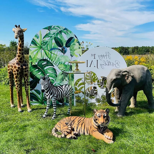 Decoración para Fiesta de Boda con Temática de Animales de Safari <span class=keywords><strong>2022</strong></span>, Accesorios de Animales Realistas, Estatua de Resina para Estudio Fotográfico de Bodas - Product Image 6