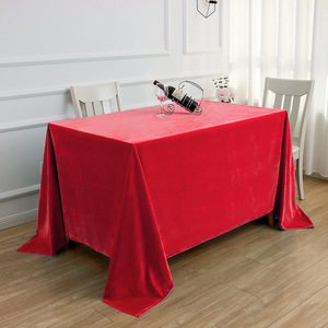 Tovaglia rotonda conferenza ufficio tovaglia rettangolare <span class=keywords><strong>arancione</strong></span> riunione evento sign-in copertura tavolo velluto - Product Image 2