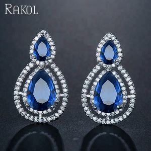 ต่างหูเงินผู้หญิงสุดหรูทำจากเพทายเม็ด EP043 - Product Image 6