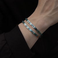 Élégant Bracelet Bijou pour Homme en Acier Inoxydable avec Fermoir en Céramique, Nouveau Design, Haute Qualité, Cadeau de Mode